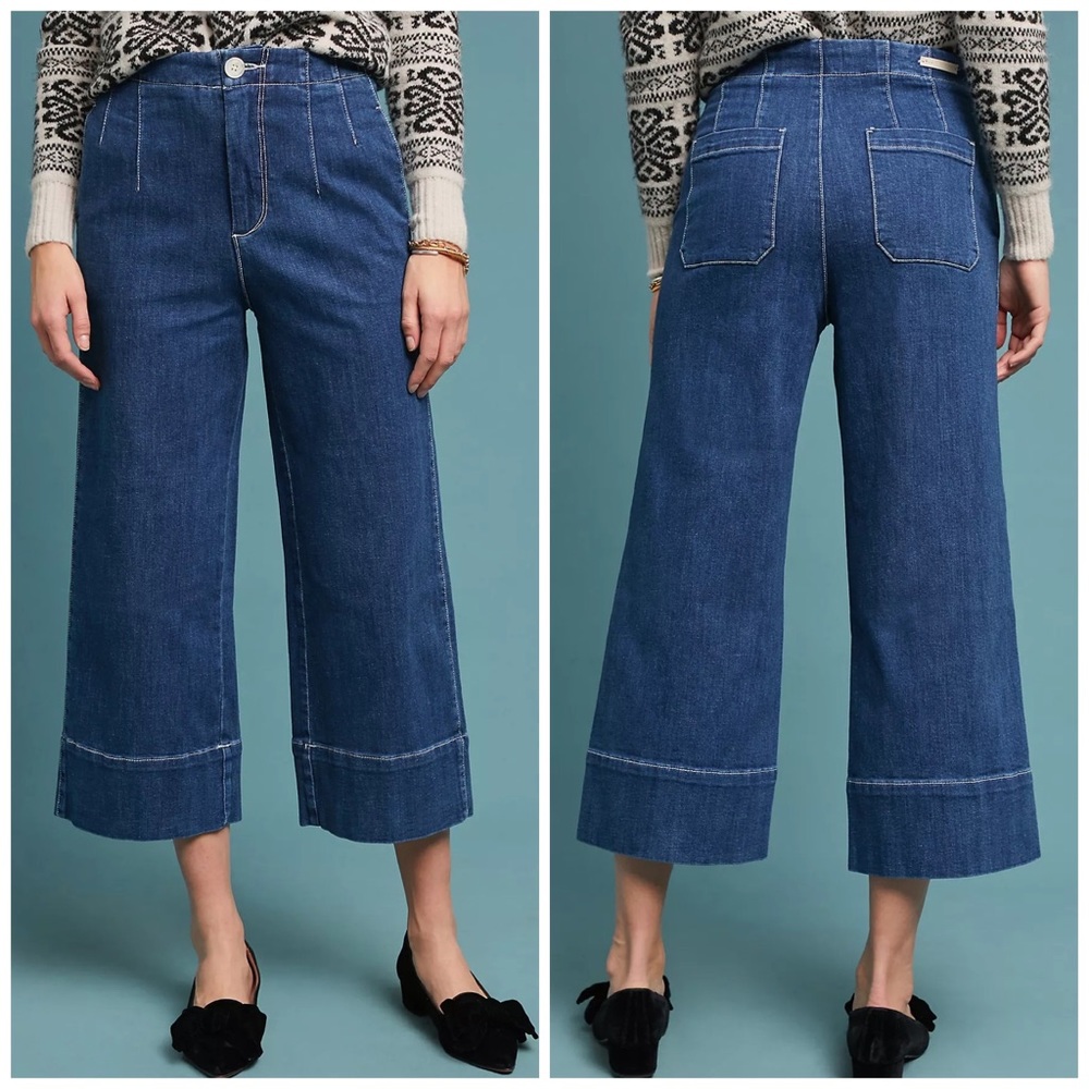 Pilcro Ultra High-Rise Wide-Leg Jeans